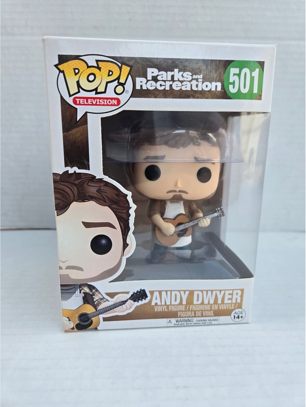 Funko Pop! Television Parks and Recreation Andy Dwyer Vinyl Figure #501 - Very G